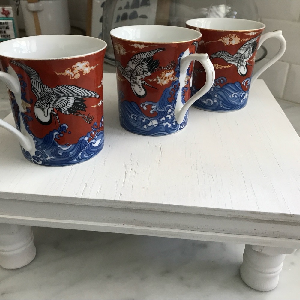 Asian Bird Mugs